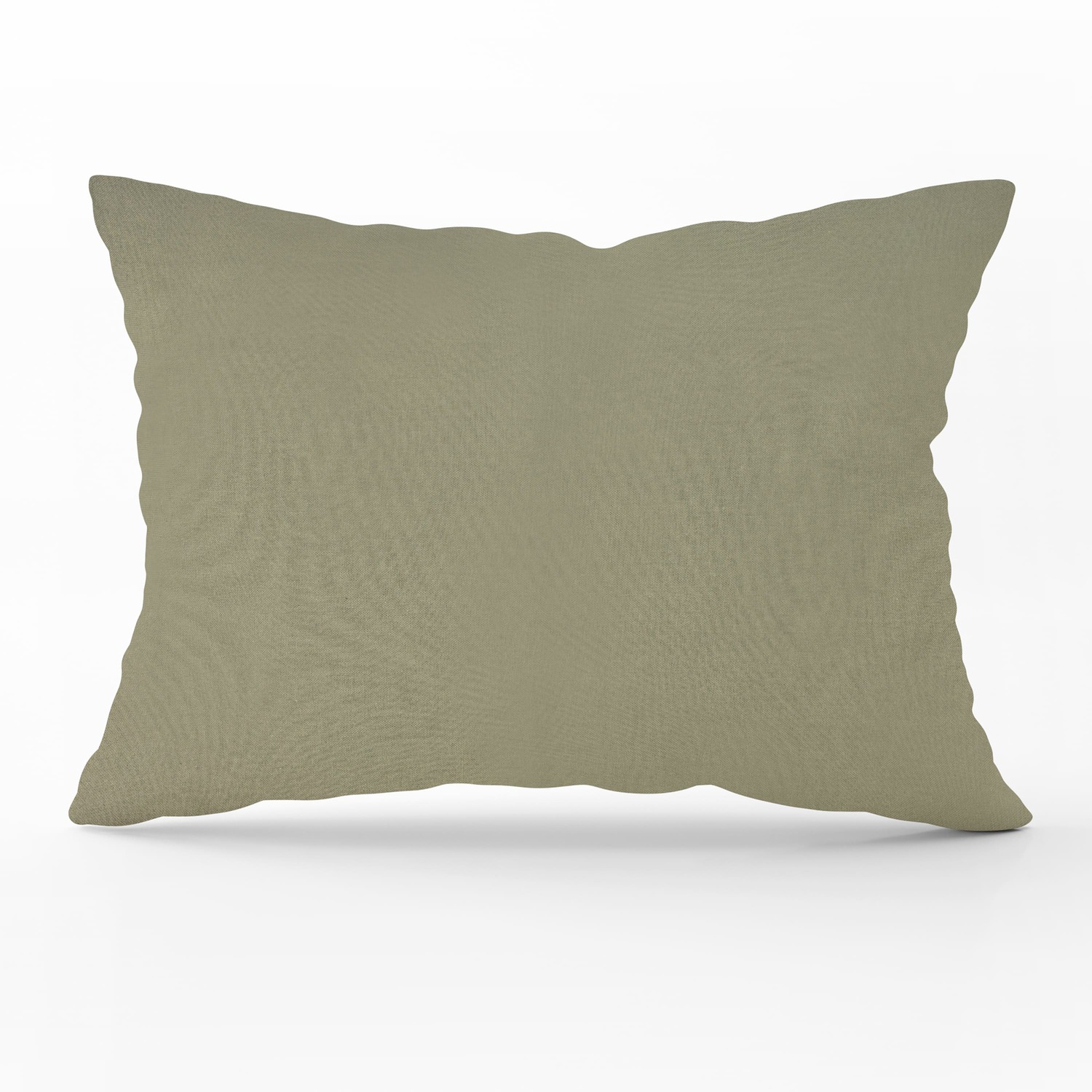  COTTON CUSHION 30Χ50 SOLID DARK KHAKI